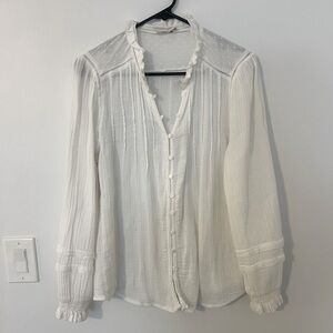 Faherty white blouse shirt